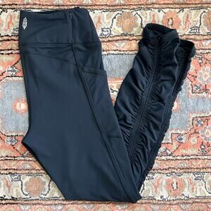 Free People Movement Wonderland Warmth Cozy Lining Ruched Leggings Medium